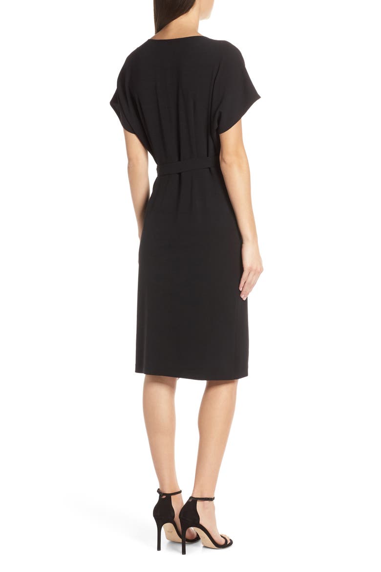 Wrap Dress, Alternate, color, BLACK