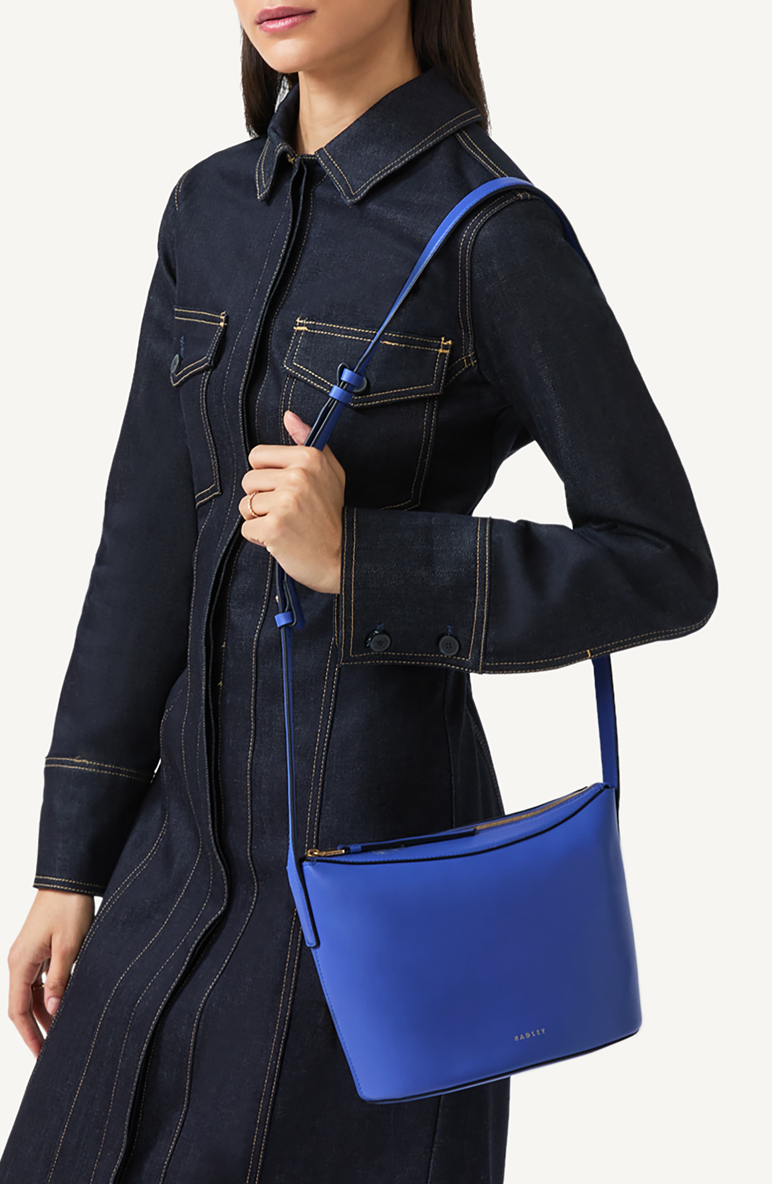 Radley The Kensal Small Ziptop Crossbody Bag, Alternate, color, Yves Blue