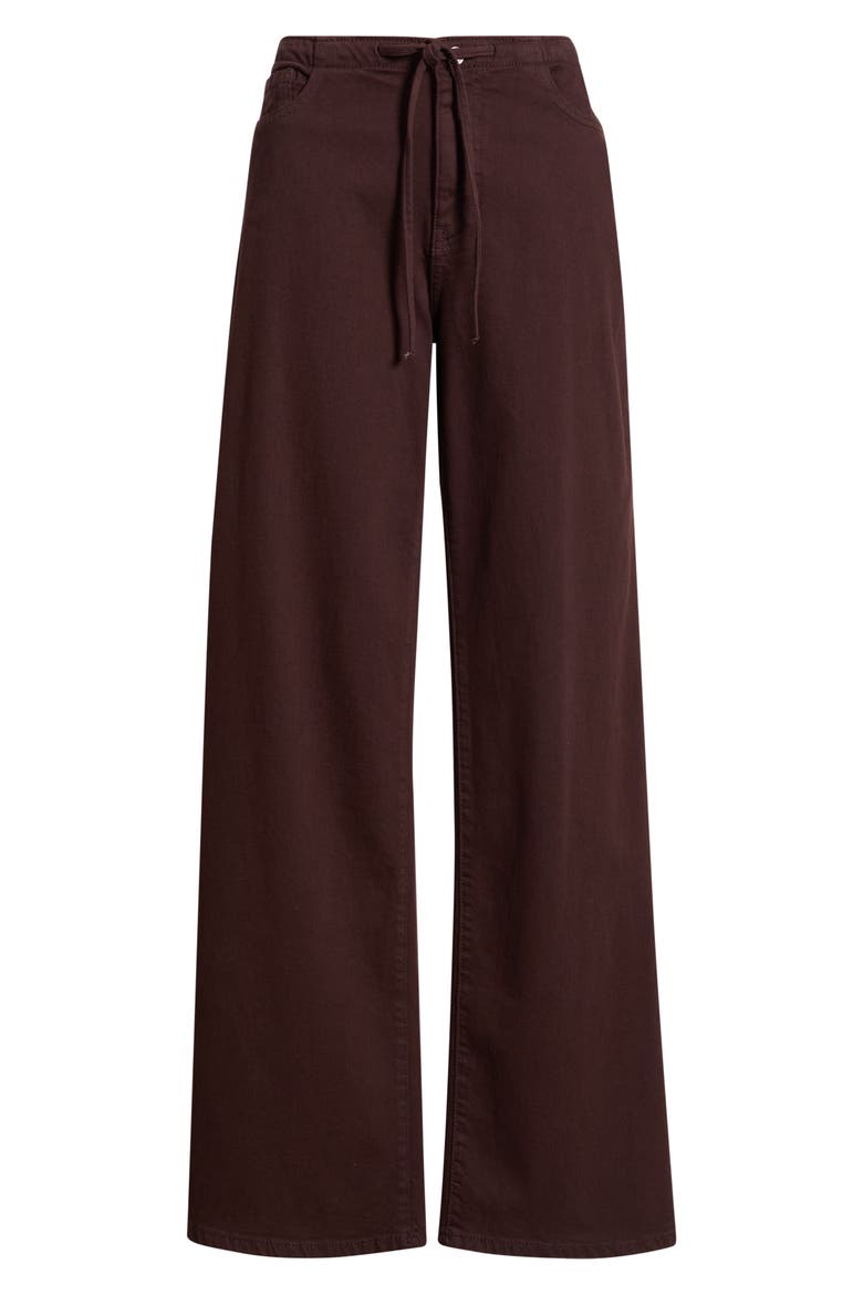 The Big Easy High Waist Wide Leg Drawstring Jeans, Alternate, color, GARNET
