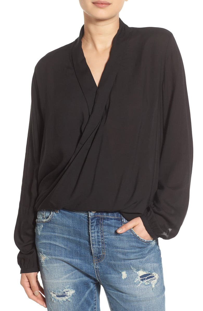 BP. Cross Front Woven Blouse, Main, color, 