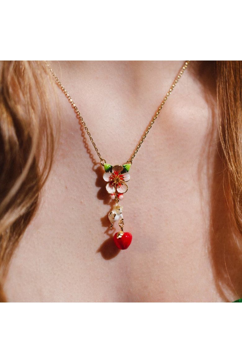 Apple & Mouse Blossom Pendant, Alternate, color, Apple and Mouse