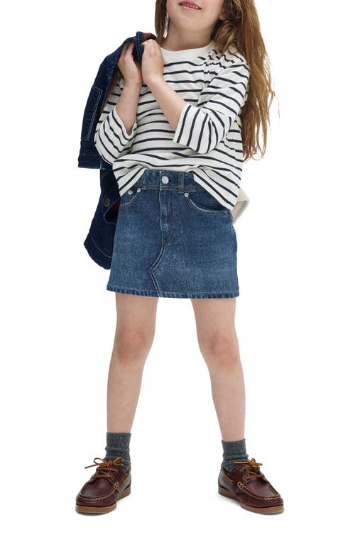 Rag & Bone Kids' Mini Miramar Trompe L'oeil Terry Cloth Skirt In Blue