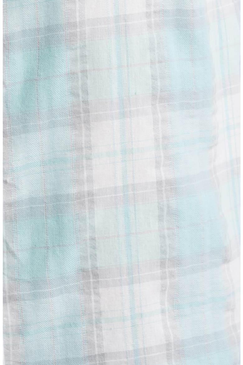 Tropical Cotton Button-Up Shirt, Alternate, color, SPRING ISLE PLAID
