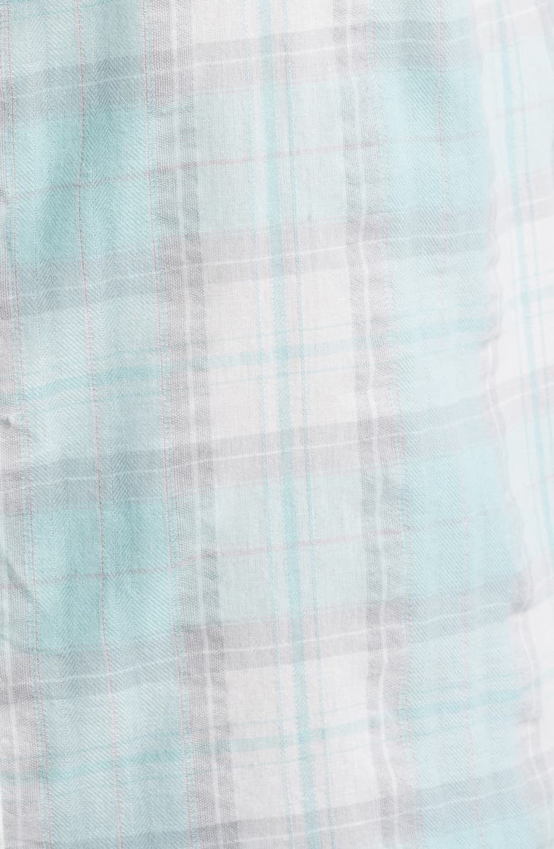 Faherty Tropical Cotton Button-Up Shirt, Alternate, color, Spring Isle Plaid