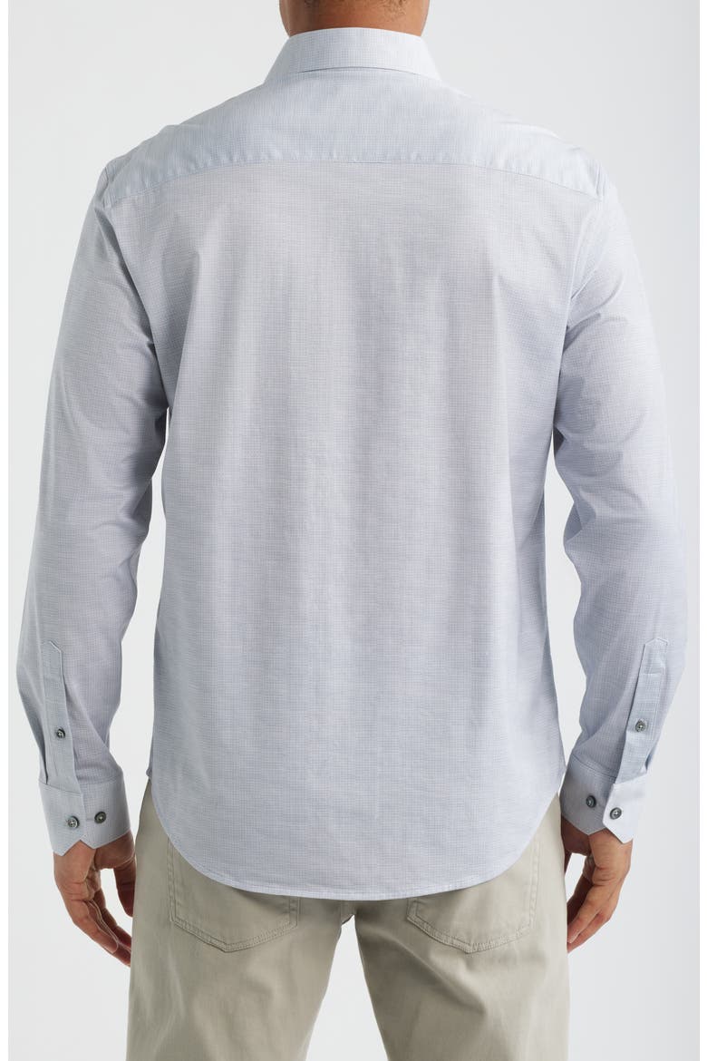 James OoohCotton® Button-Up Shirt, Alternate, color, PLATINUM