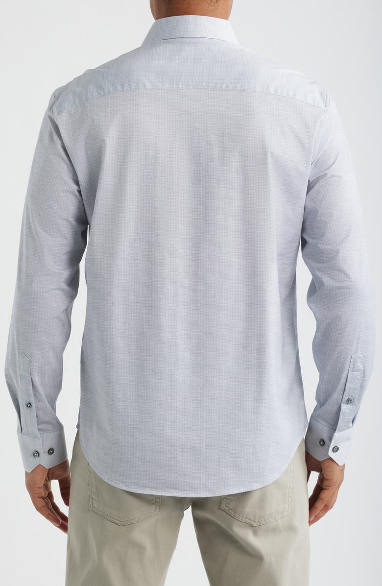 Bugatchi James OoohCotton<sup>®</sup> Button-Up Shirt, Alternate, color, Platinum