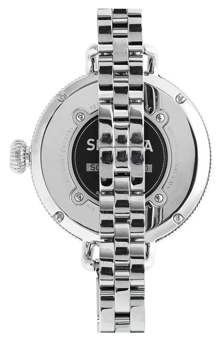 Shinola The Birdy Moon Phase Bracelet Watch, 34mm, Alternate, color, 