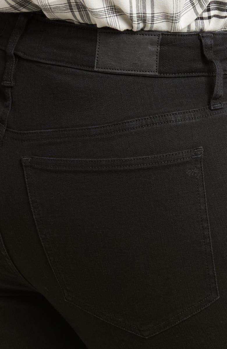 Madewell Kick Out Crop Jeans, Alternate, color, Black Rinse Wash