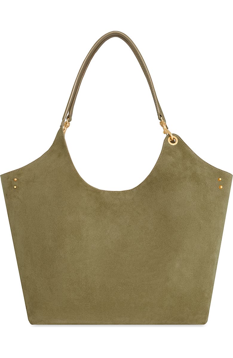 Rebecca Minkoff Perfect Suede Tote, Main, color, Willow Beige