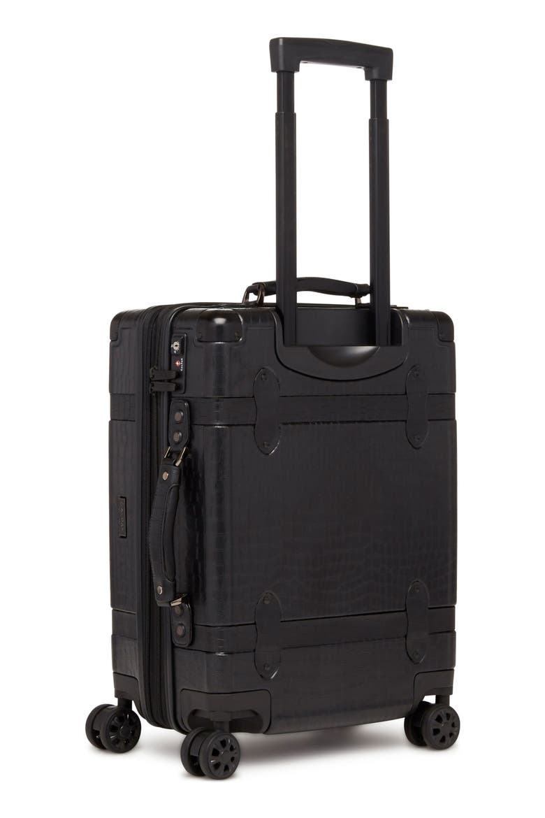 Trunk 20-Inch Rolling Suitcase, Alternate, color, NOIR