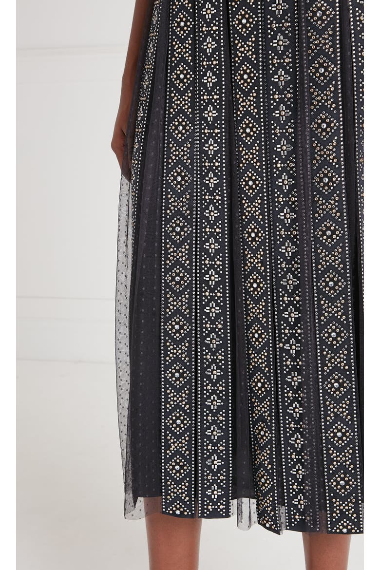 Gallantry Midi Dress, Alternate, color, Black