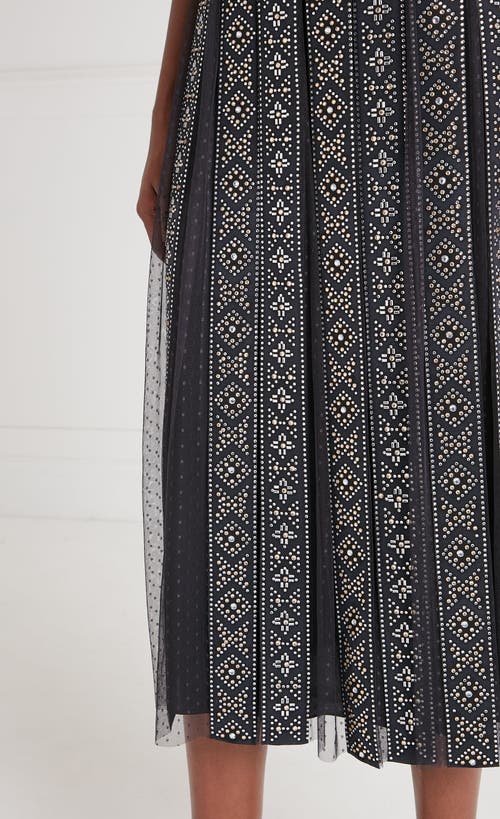 Temperley London Gallantry Midi Dress In Black