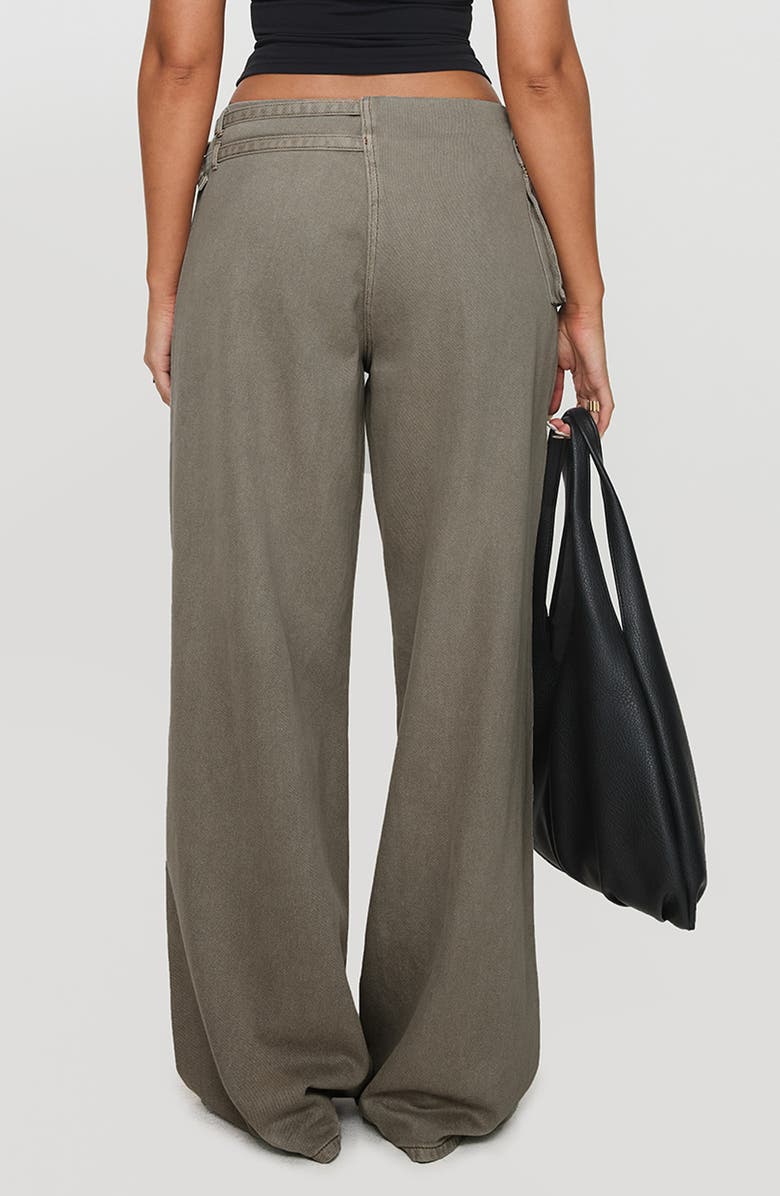 Princess Polly Paltrow Low Rise Wide Leg Cargo Jeans, Alternate, color, 