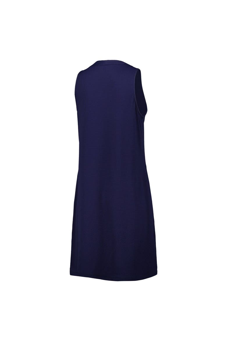 Women's Tommy Bahama Navy New England Patriots Island Cays Lace-Up Dress, Alternate, color, Navy