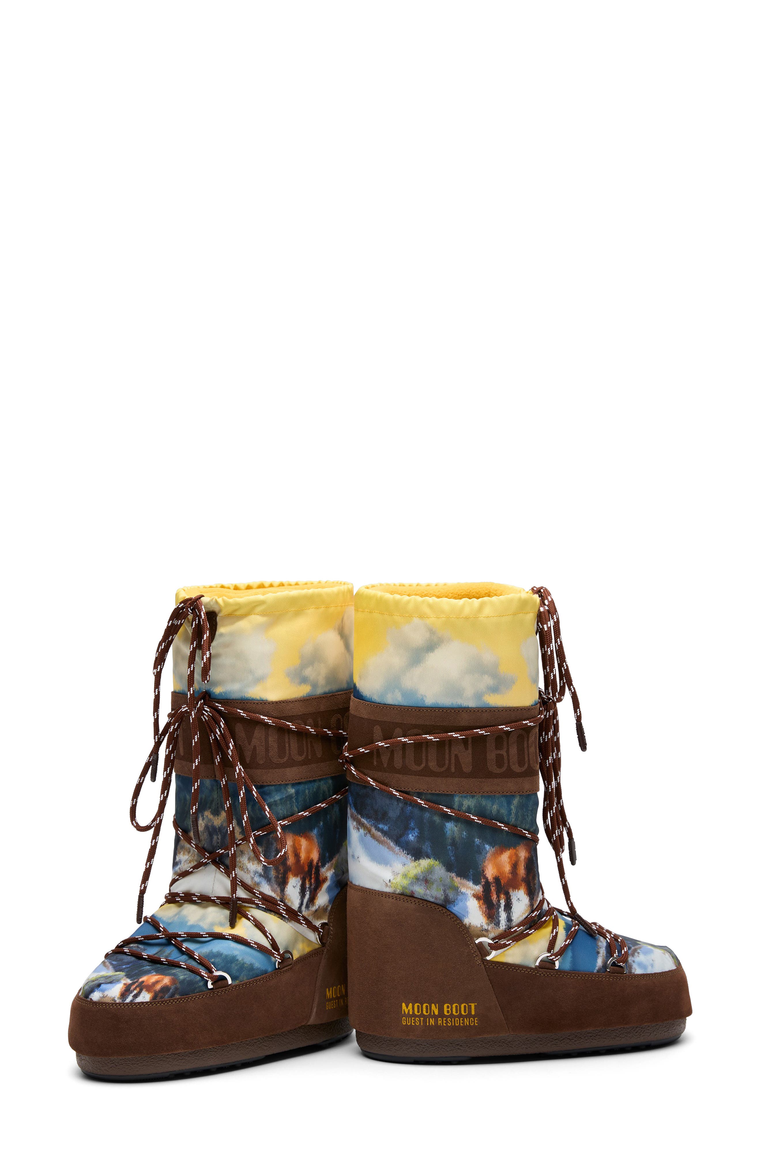 Moon Boot<sup>®</sup> x Guest In Residence Icon High Postcard Boot, Alternate, color, Cocoa