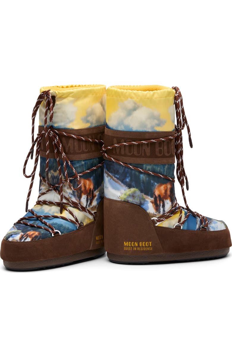 Moon Boot<sup>®</sup> x Guest In Residence Icon High Postcard Boot, Alternate, color, Cocoa