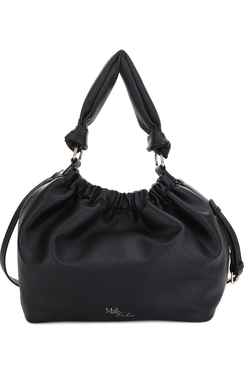 Mali + Lili Nala Recycled Vegan Leather Hobo Crossbody Bag, Main, color,