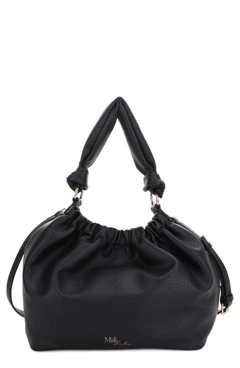 Nala Recycled Vegan Leather Hobo Crossbody Bag