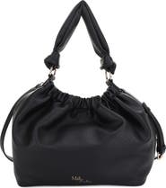 Mali + Lili Nala Recycled Vegan Leather Hobo Crossbody Bag