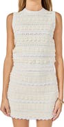 Endless Rose 3D Floral Open Stitch Knit Minidress