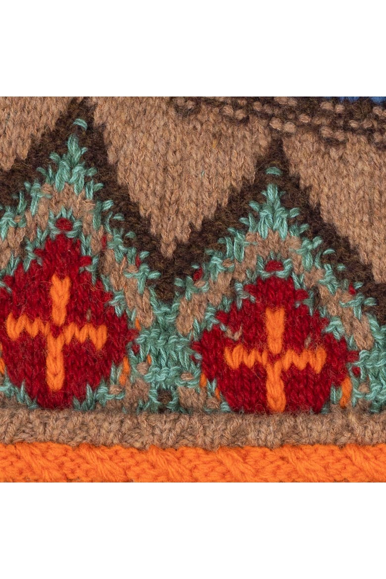 Textured Geo Beanie, Alternate, color, Natural Multi