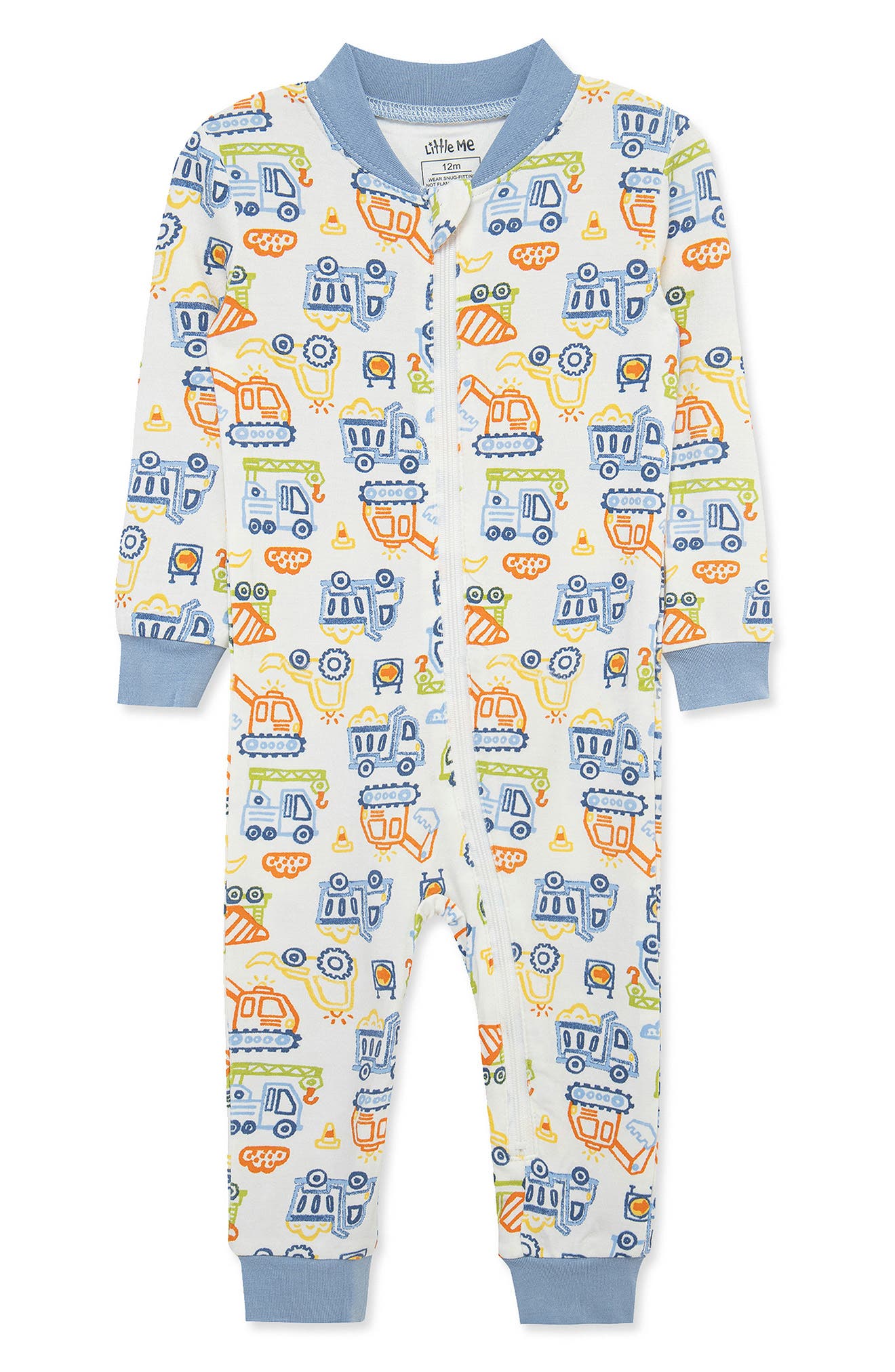 Little Me Construction Zip Stretch Viscose Coverall