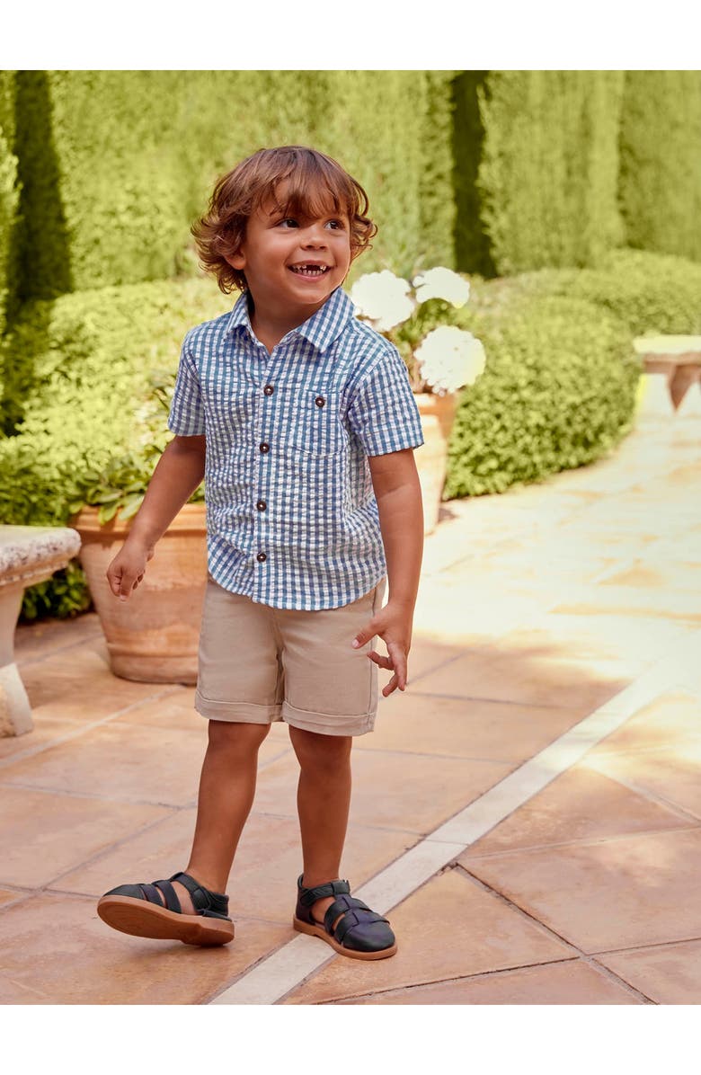 JOJO MAMAN BEBE Gingham Check Shirt & Shorts Set, Alternate, color,