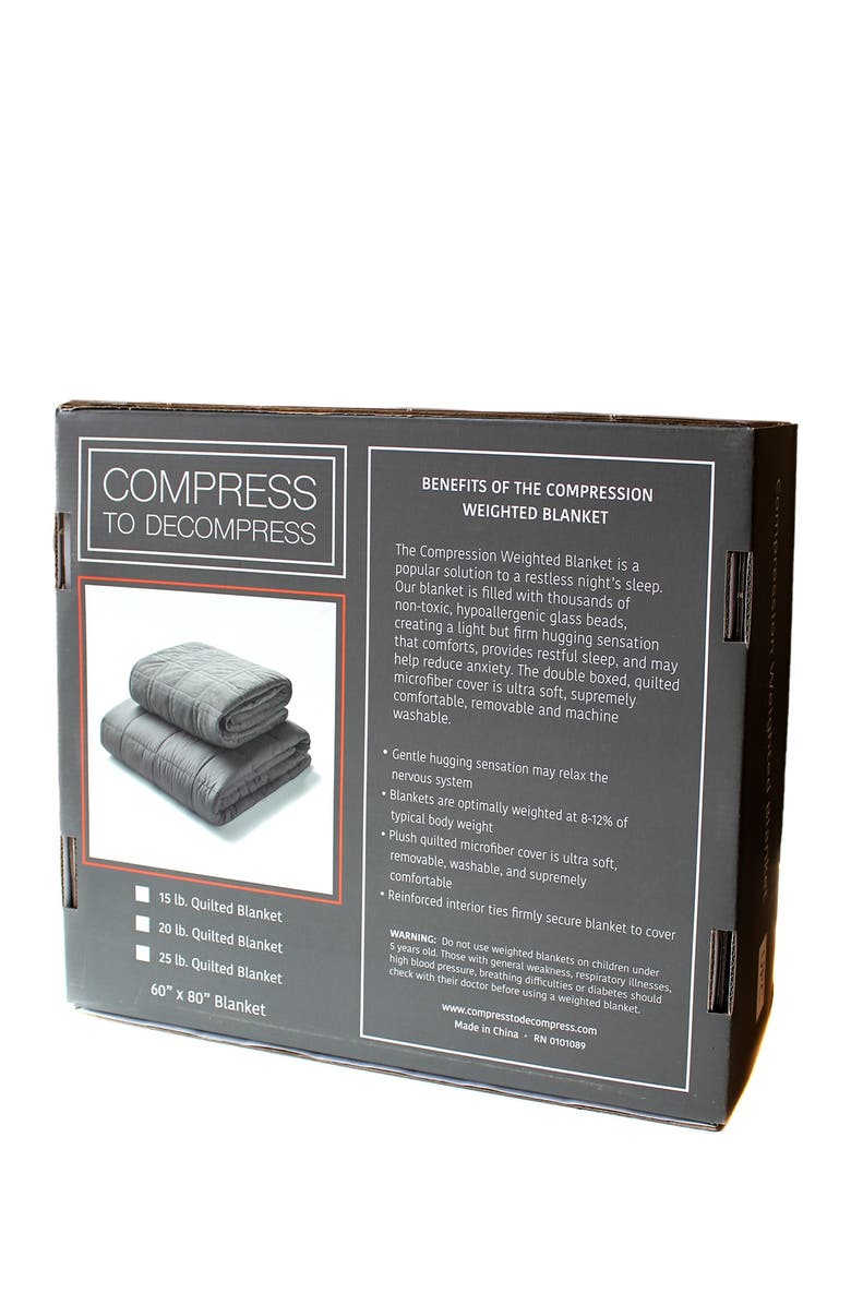 MELANGE HOME Mink Weighted Throw, Alternate, color, 