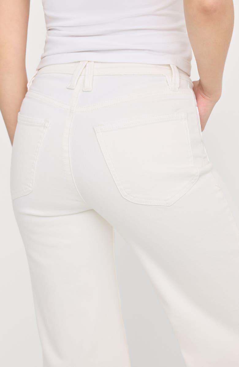 Good American Good Palazzo High Waist Jeans, Alternate, color, White001