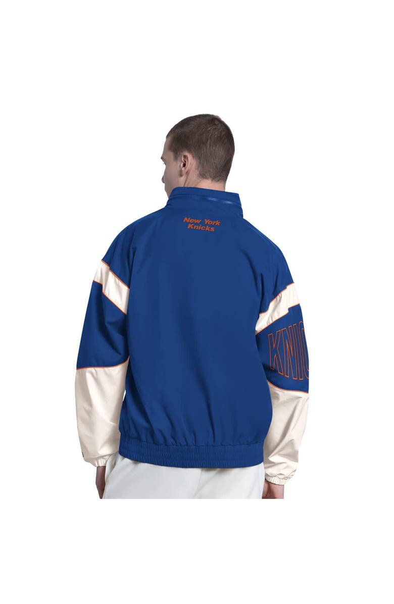 STARTER Men's Starter Royal New York Knicks The Gust Full-Zip Hooded Jacket, Alternate, color, Royal