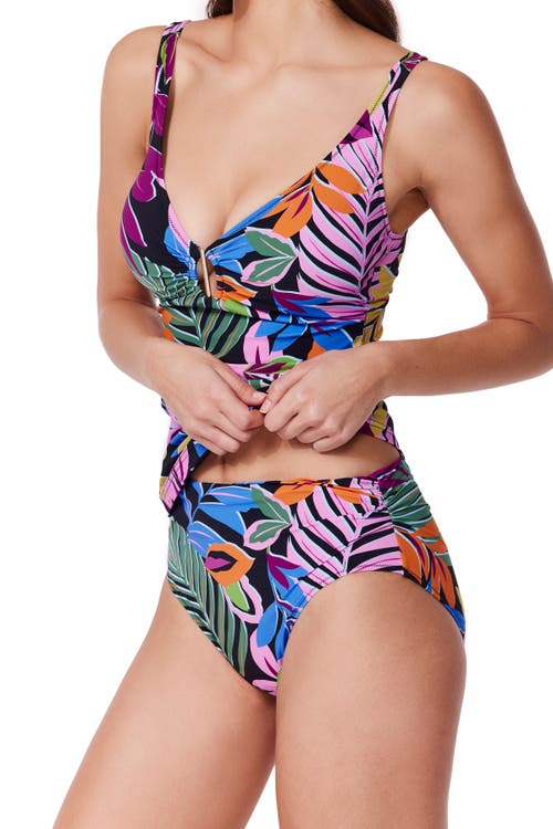 Profile By Gottex Costa Del Sol D-cup Tankini Top In Multi