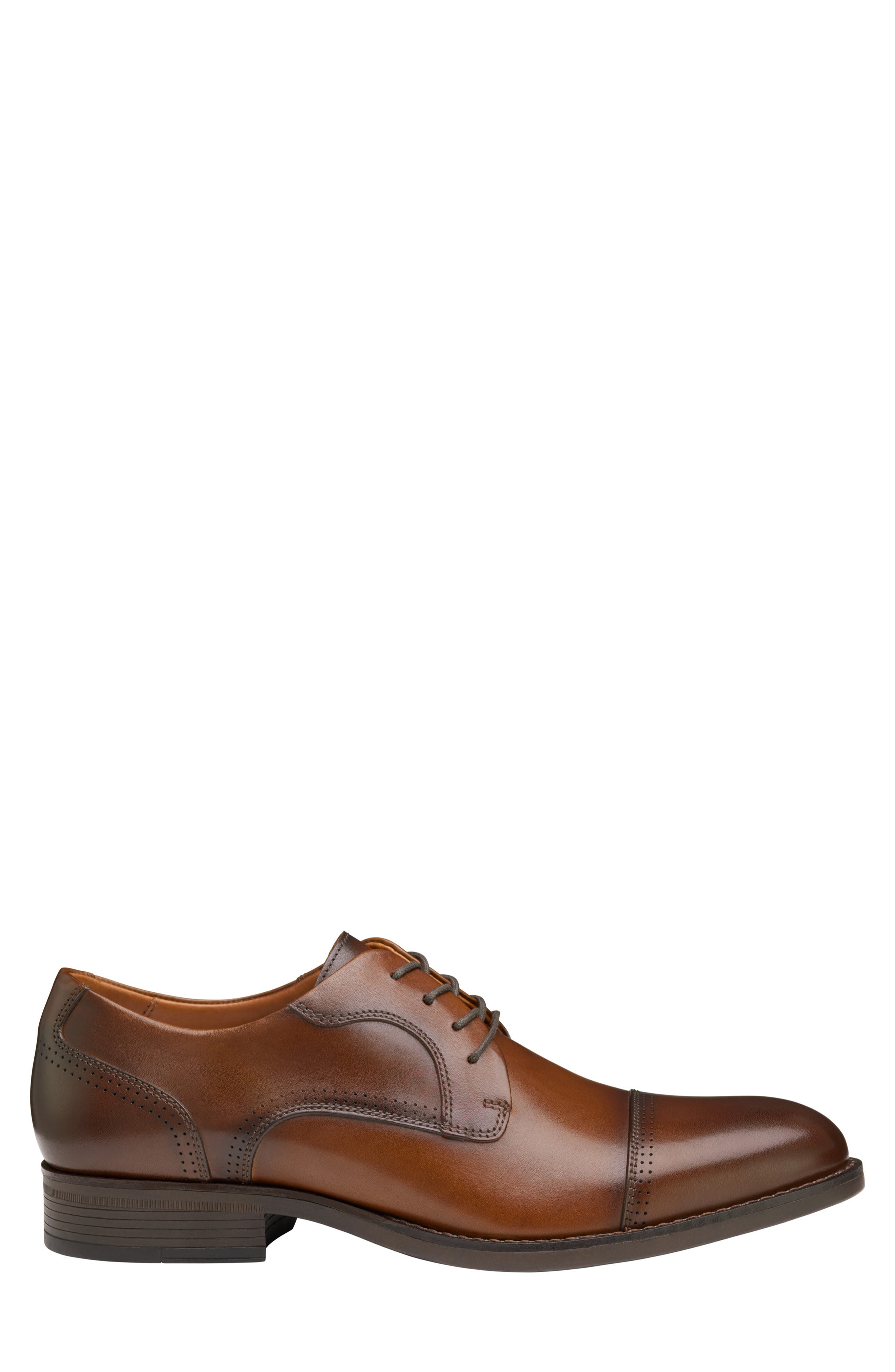 Johnston & Murphy Hawthorn Cap Toe Derby, Alternate, color, Tan