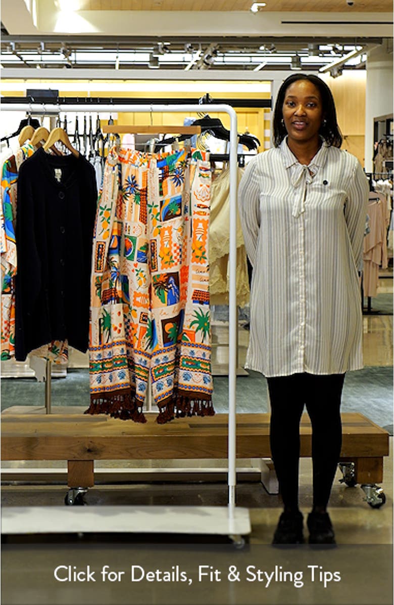 Stay Extra Tassel Trim Wide Leg Pants, sales video thumbnail