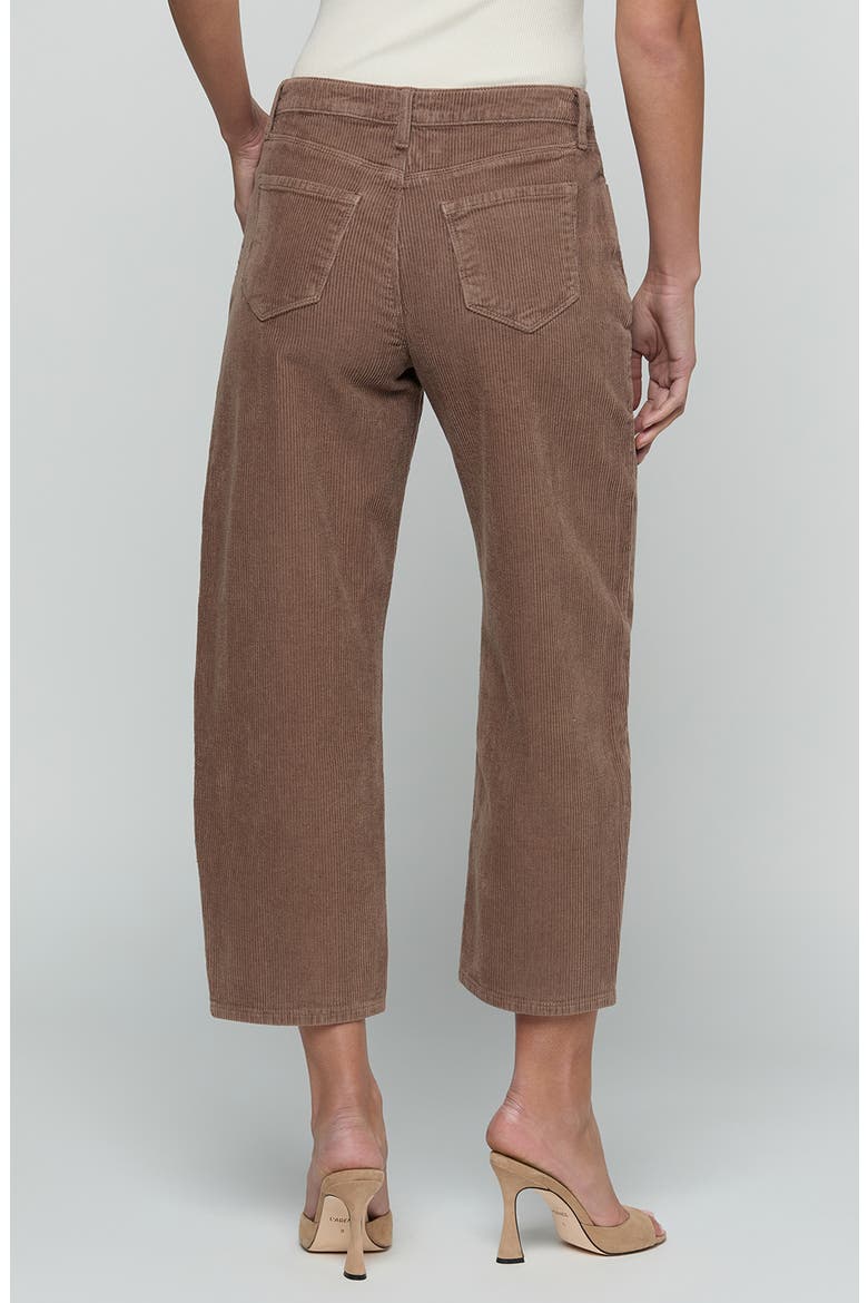 Mallis High Waist Bow Leg Corduroy Jeans, Alternate, color, CARDAMOM