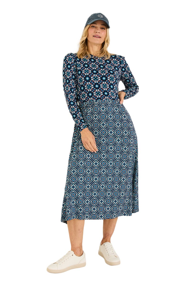 FatFace Fia Batik Midi Dress, Main, color, 