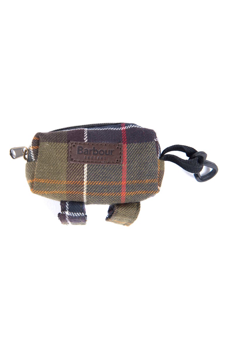 Barbour Tartan Poop Bag Dispenser, Main, color, Classic Tartan
