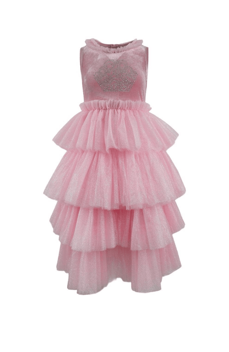 Lola + The Boys Glinda Crown Dress, Main, color, Pink