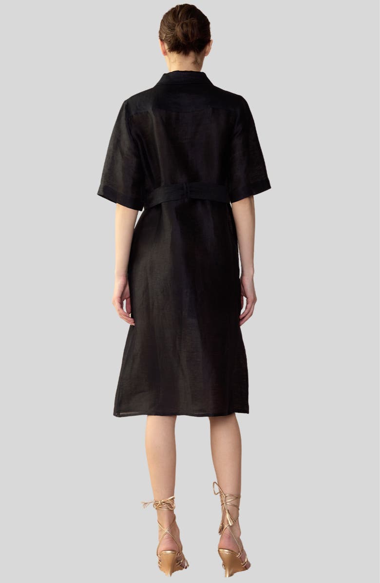 Cynthia Rowley Lisbon Linen Shirt Dress, Alternate, color,