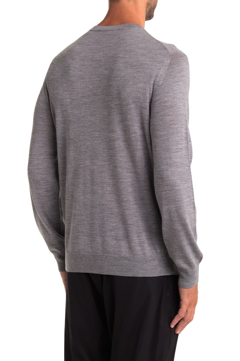Crew Neck Merino Wool Sweater, Alternate, color, H STEEL
