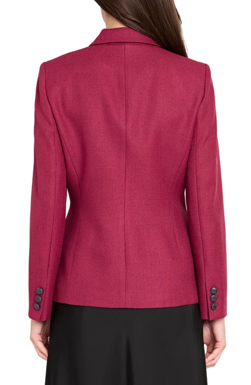 Tahari Asl One-button Blazer In Burgundy