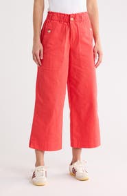 Democracy Wide Leg Ankle Crop Pants