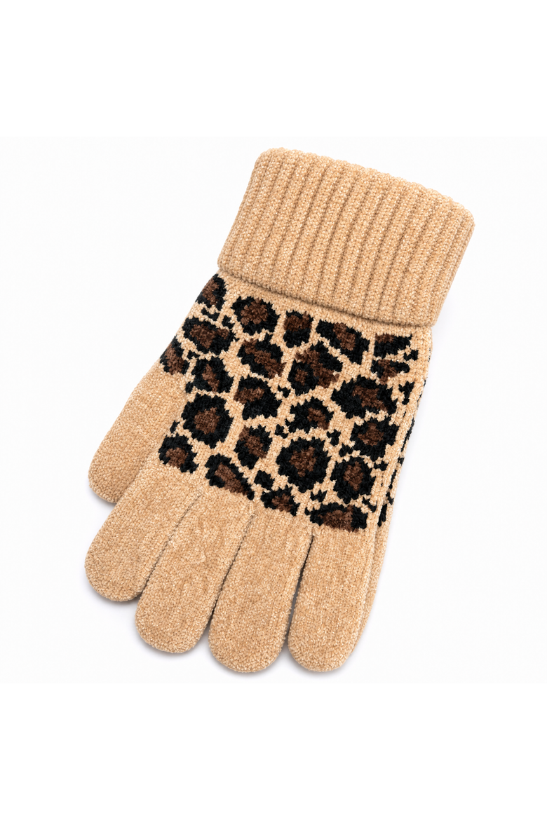 Women's 3-Pack Chenille Knit Winter Glove, Alternate, color, Leopard/Brown/Black