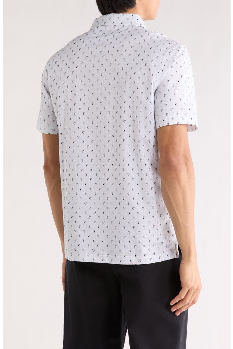 Victor OoohCotton® Toucan Print Polo, Alternate, color, CEMENT