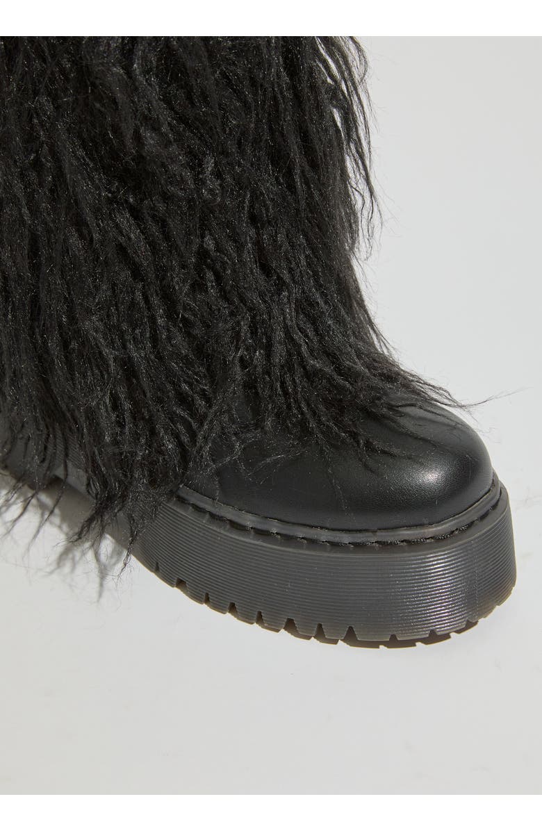 SPARKL Iconique Fur Boots, Alternate, color, Black