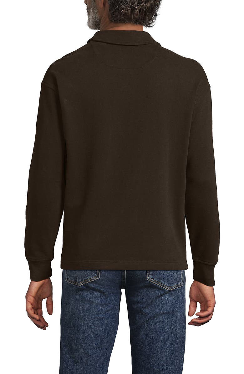 Lands' End Long Sleeve Serious Sweats Rugby, Alternate, color,