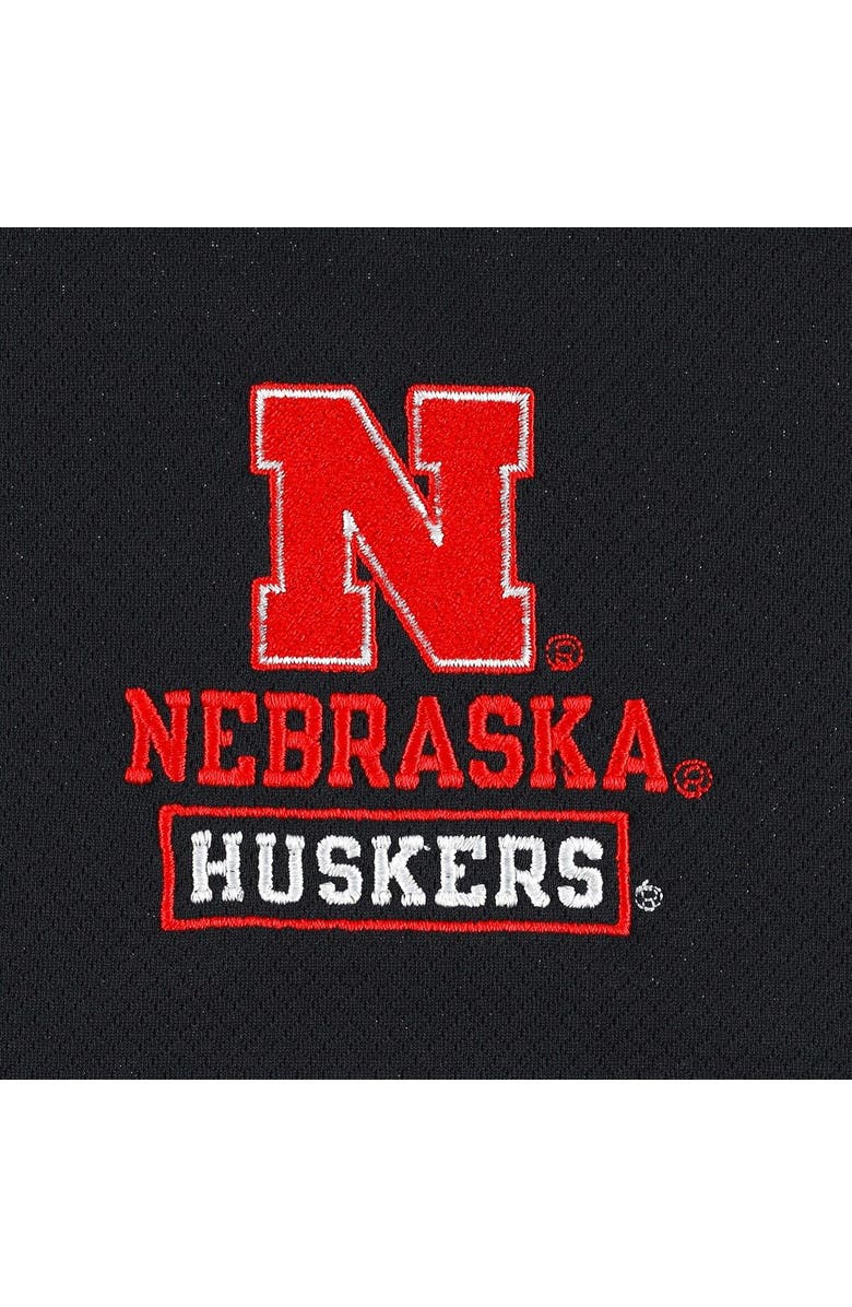 Champion Men's Champion Black Nebraska Huskers Textured Quarter-Zip Jacket, Alternate, color, 