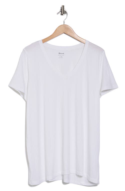 Shop Madewell Soft Fade Cotton T-shirt In White