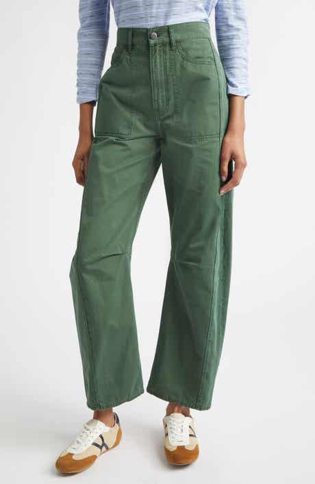 Veronica Beard High Waist Barrel Leg Pants