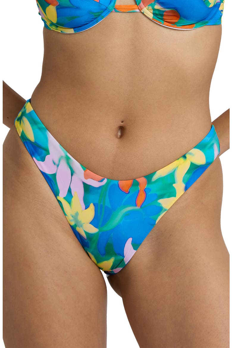Agua Flores Bondi Bikini Bottoms, Main, color, BLUE MULTI