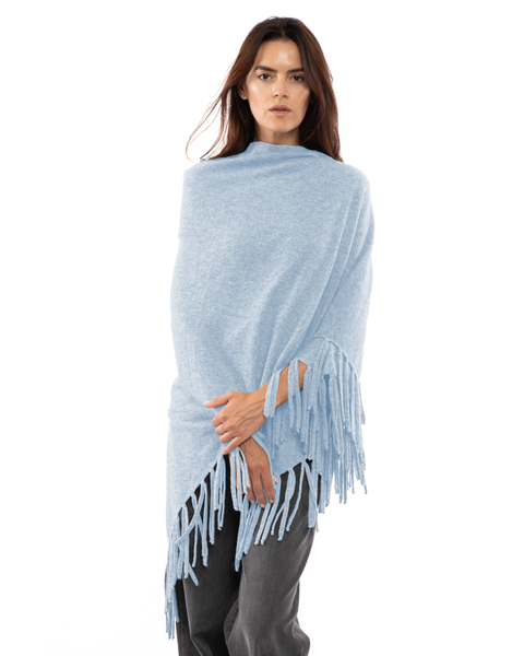 Pure Cashmere Fringe Wrap